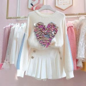 Sweetheart Sequin Pullover