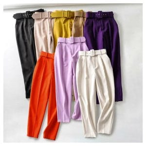 Brrie High Waist Belted pants