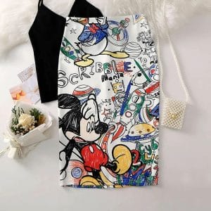 Graphic quirky skirt