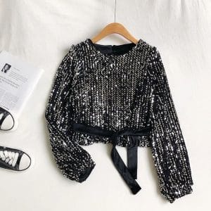 Marco Backless Sequin Top