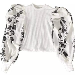 Luc Floral Puff Sleeve Top