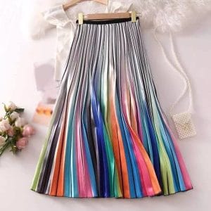 Rainbow Metallic Skirt