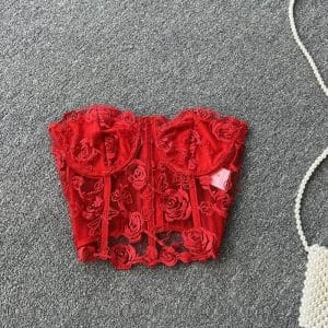 Lace Rose Bustier