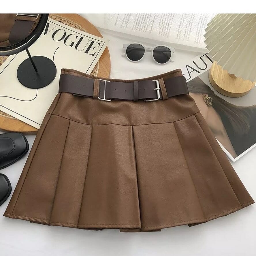 Meg Faux leather Skirt